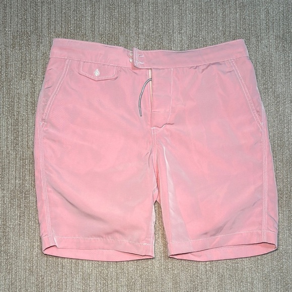 BD Baggies Swim Shorts Men's Size 32 Pink Unlined Pockets Board Summer Beach - Picture 1 of 9